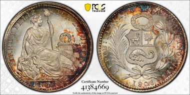 1906-JF Dinero KM-204.2 MS66