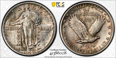 1917 25C Type 2 AU58