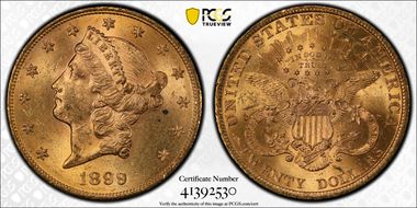 1899 $20 MS63