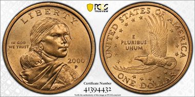 2000-P SAC$1 MS63