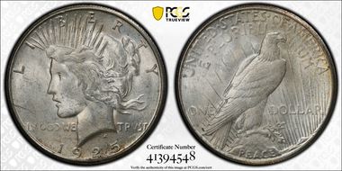 1925-S $1 MS62