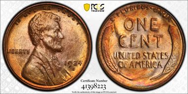 1924-S 1C MS65RD