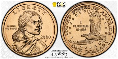 2000-D SAC$1 MS67