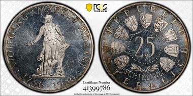 1956 25 Sch Mozart PR65CAM