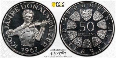 1967 50 Sch Blue Danube PR67