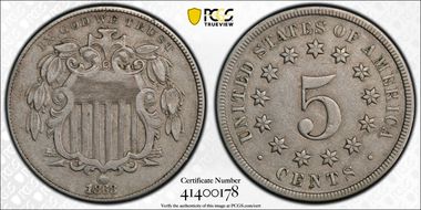 1868 5C DDO FS-103 VF35