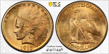 1915 $10 MS66