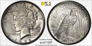 1922-S $1 MS65+
