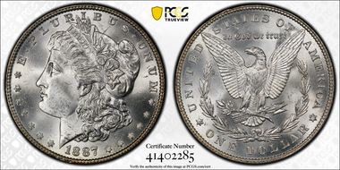 1887 $1 MS65+