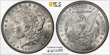 1887 $1 MS66