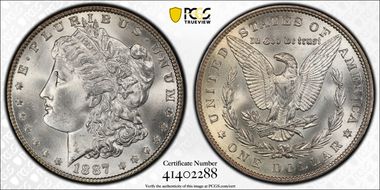 1887 $1 MS65