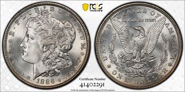 1886 $1 MS66+