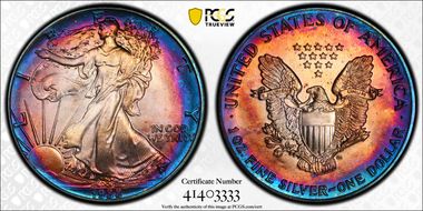 1988 $1 Silver Eagle MS68