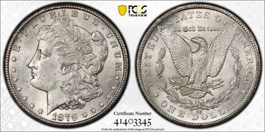 1879-CC $1 Capped Die MS62