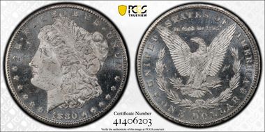 1880-CC $1 8/Low 7 MS63PL