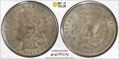 1921-S $1 AU55