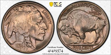 1924-D 5C MS66