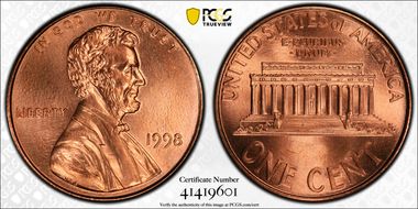 1998 1C MS69RD