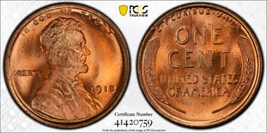 1918 1C MS67RD