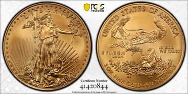 2009 $50 Gold Eagle MS69