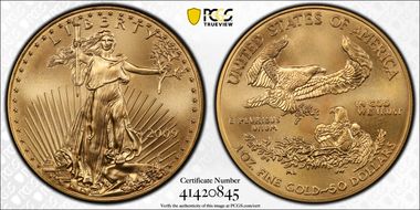 2009 $50 Gold Eagle MS69