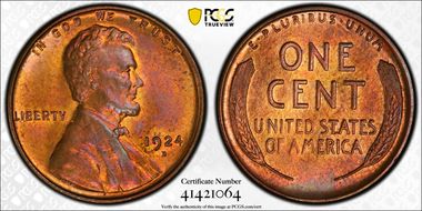 1924-D 1C MS65RB