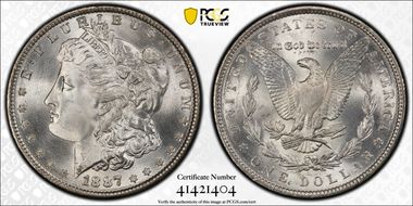1887 $1 MS67