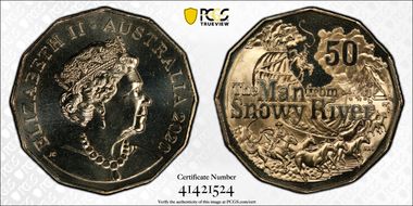 2020 50C The Man From Snowy River MS69