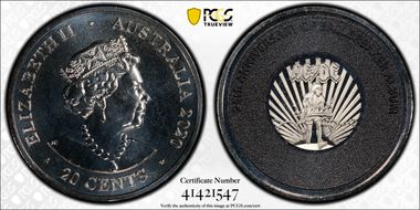 2020 20C AC/DC- Ballbreaker 25th Anniversary Colorized MS69