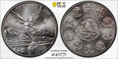 2009-Mo Onza Libertad Ag MS68