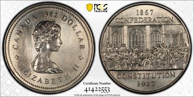 1982 $1 Constitution MS64