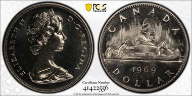 1969 $1 Voyageur MS66