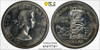 1958 S$1 British Columbia N1