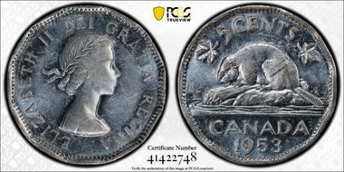 1953 5C Strap, Near Leaf N1