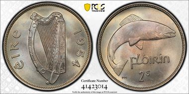 1954 Florin KM-15a MS65