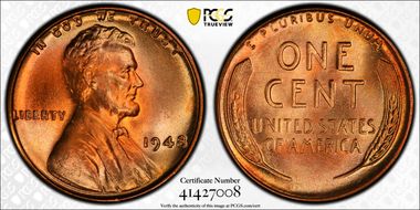 1948 1C MS67RD