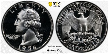 1956 25C PR68CAM