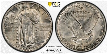 1930-S 25C AU58