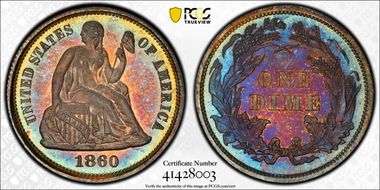 1860 10C PR67+