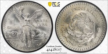 1988-Mo Onza Libertad Ag MS67
