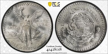 1988-Mo Onza Libertad Ag MS67