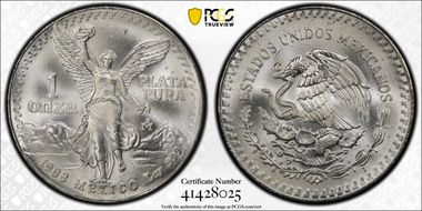 1988-Mo Onza Libertad Ag MS68