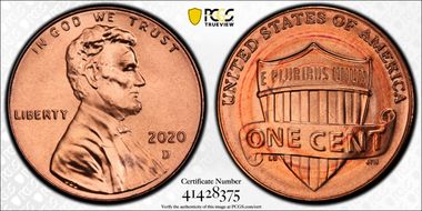 2020-D 1C Shield MS66RD