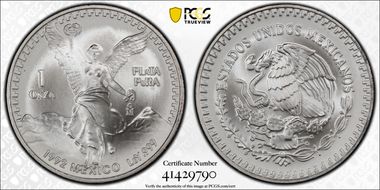 1992-Mo Onza Libertad Ag MS67