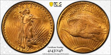 1928 $20 MS66+