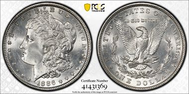 1886 $1 MS63