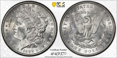 1888 $1 MS62