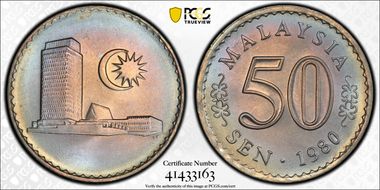 1980 50 Sen MS68