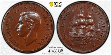 1937 1/2D PR65BN