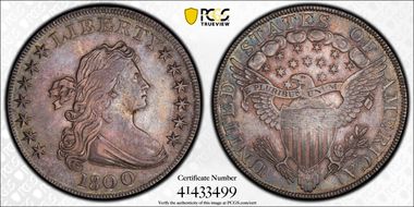 1800 $1 BB-191, AMERICAI AU50